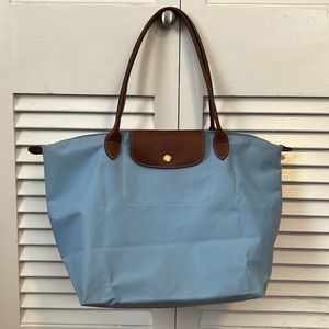 Longchamp Le Pilage Light Blue Tote